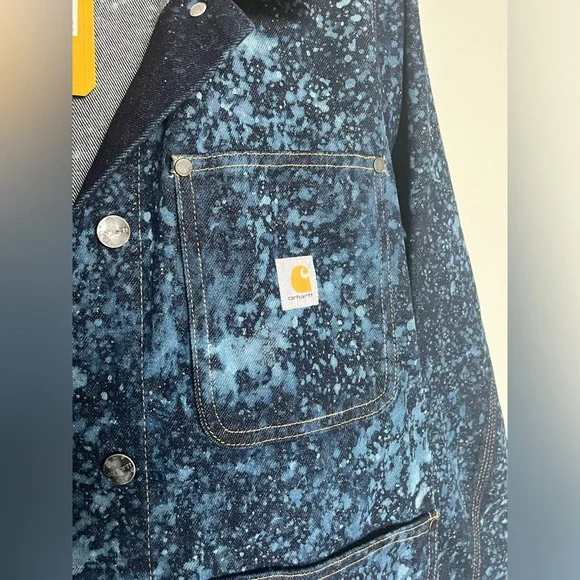 Carhartt Acid Wash Denim Chore Jacket Vintage Inspired, NWT - Picture 4 of 7